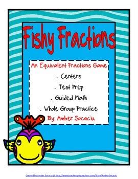 Fractions Fifth Grade Fishy Fractions - Fishy Fractions