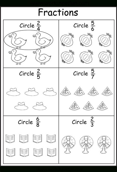 Fractions For First Graders   1st Grade Fraction Worksheets Download Free Pdfs Cuemath - Fractions For First Graders