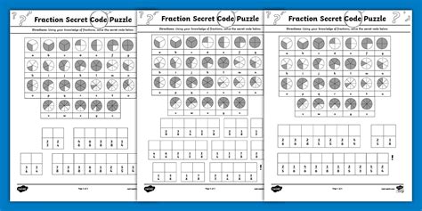 Fractions Hidden Picture