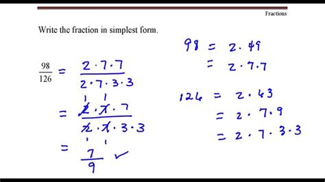 Fractions In Simplest Form Calculator Fractions In The Simplest Form - Fractions In The Simplest Form