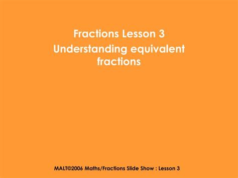 Fractions Lesson3 4 Ppt Missing Number Equivalent Fractions - Missing Number Equivalent Fractions