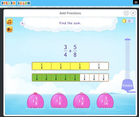 Fractions Math Learning Resources Splashlearn Fractions Lesson - Fractions Lesson