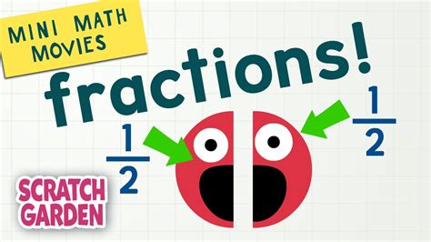 Fractions Mini Math Movies Scratch Garden Youtube Fractions Lessons - Fractions Lessons