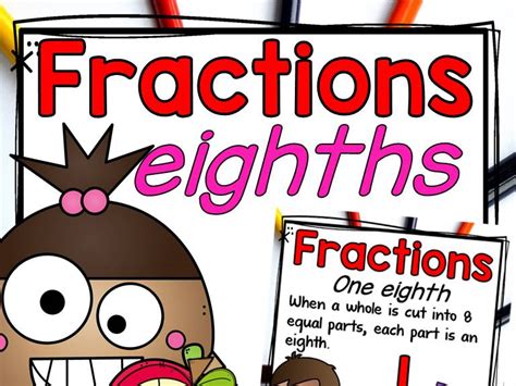 Fractions Wholes And Eighths Teaching Resources Eighths Fractions - Eighths Fractions