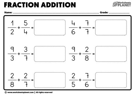 Fractions With Different Denominators Worksheets   Adding And Subtracting Fractions With Different Denominators - Fractions With Different Denominators Worksheets