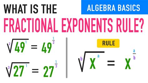 Fractions With Fractional Exponents