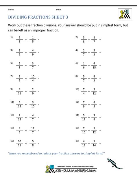 Fractions Worksheets Dividing Common Core Math Math Worksheets Dividing Fractions - Math Worksheets Dividing Fractions