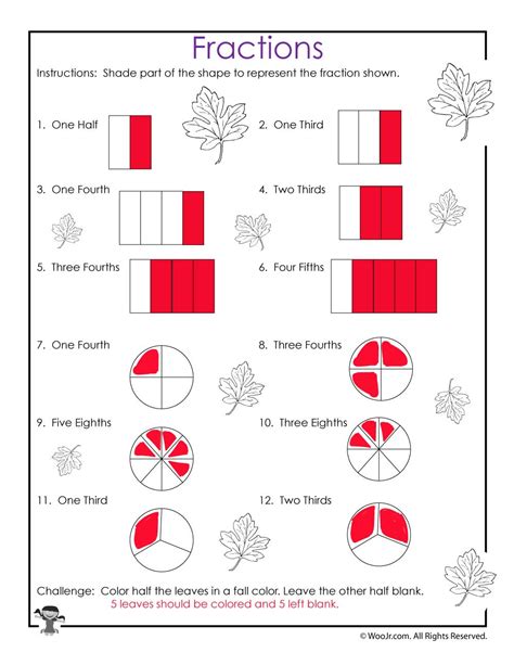 Fractions Worksheets Visual Fractions Worksheets Visual Representation Of Fractions - Visual Representation Of Fractions