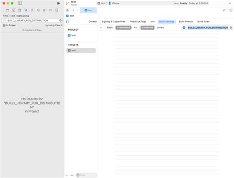 frameworks Xcode Missing build setting BUILD_LIBRARY_FOR