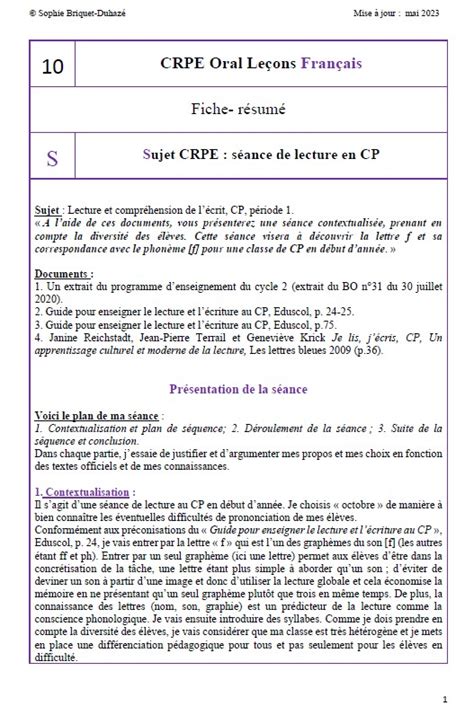 francais t01 crpe