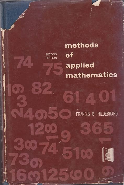 francis b hildebrand method of applied maths second edi