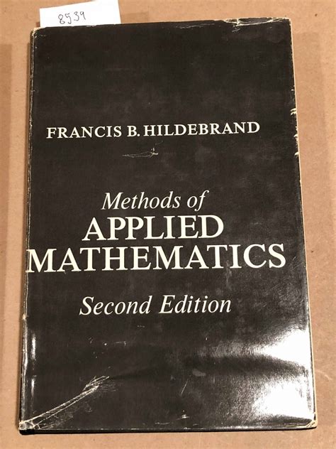 Download Francis B Hildebrand Method Of Applied Maths Second Edi 