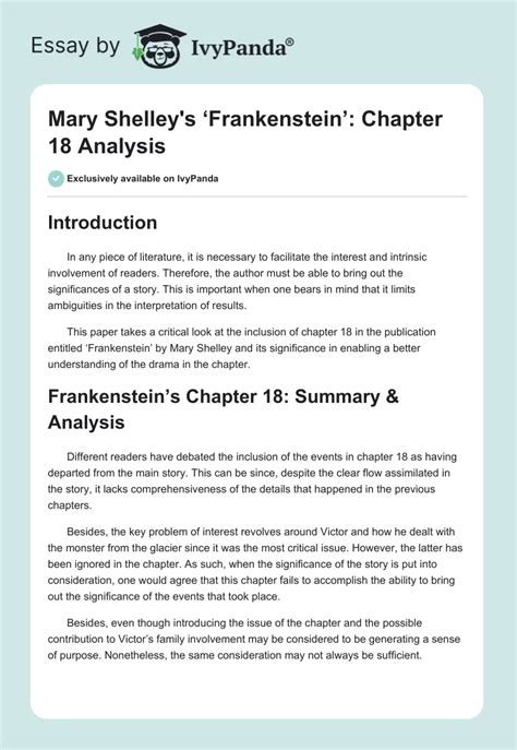 Frankenstein Chapter 18 Quotes