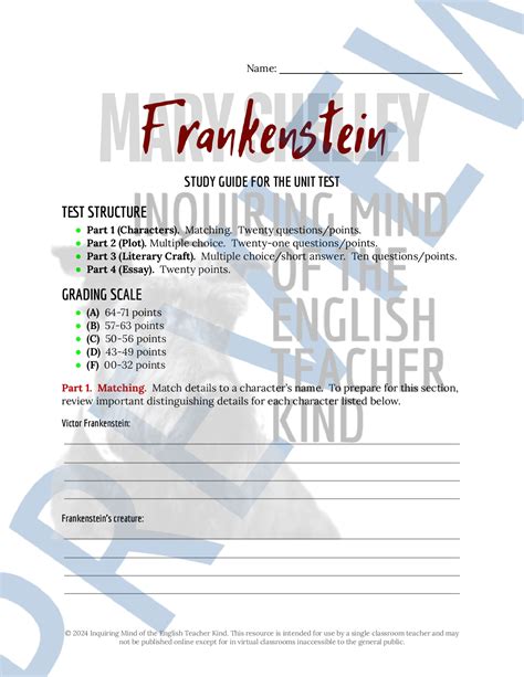 Read Frankenstein By Mary Shelley Study Guide Answers 