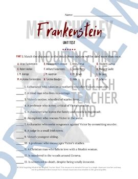 Full Download Frankenstein Study Guide Packet Answer Key 