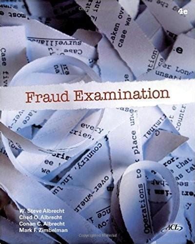 fraud examination albrecht 4th edition solutions