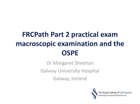 Read Frcpath Part 2 Practical Exam Macroscopic Examination And 