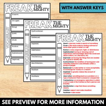 Freak The Mighty Activities