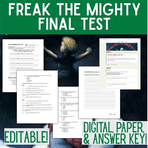 Freak The Mighty Final Test Study Guide