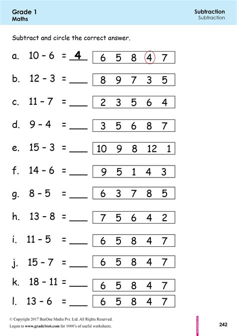 Free 1st Grade Subtraction Worksheets 1 Digit Subtraction 1st Grade Worksheets - Subtraction 1st Grade Worksheets