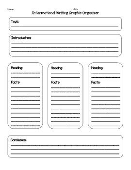 Free 2nd Grade Graphic Organizers Tpt Informational Writing Graphic Organizer 2nd Grade - Informational Writing Graphic Organizer 2nd Grade