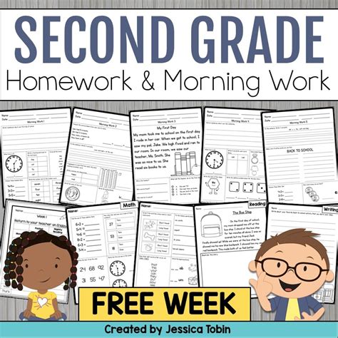 Free 2nd Grade Morning Work Homework Elementary Nest 2nd Grade Morning Work - 2nd Grade Morning Work