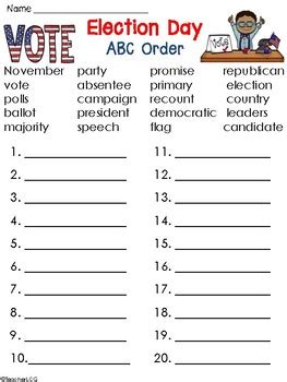 Free 3rd Grade Elections Voting Worksheets Tpt Election Activities For 3rd Grade - Election Activities For 3rd Grade