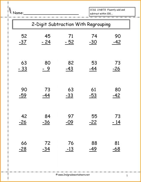 Free 3rd Grade Subtraction Worksheets Pdfs Brighterly Com Subtraction Worksheet 3rd Grade - Subtraction Worksheet 3rd Grade