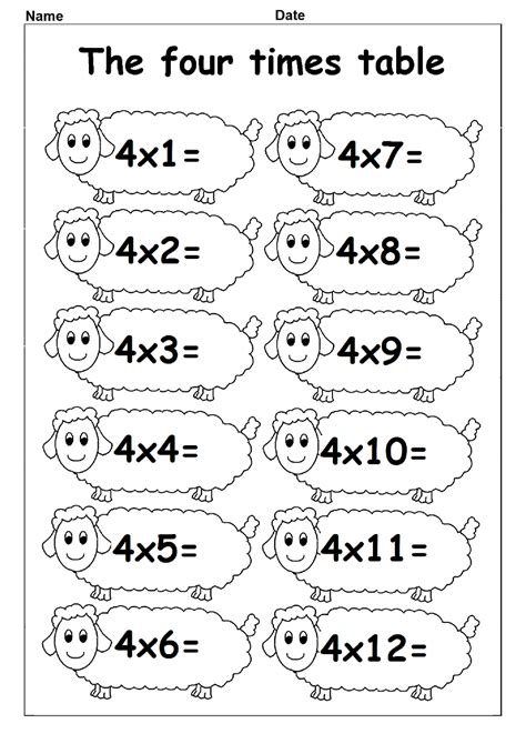 Free 4 Times Table Worksheets At Timestables Co Times 4 Worksheet - Times 4 Worksheet