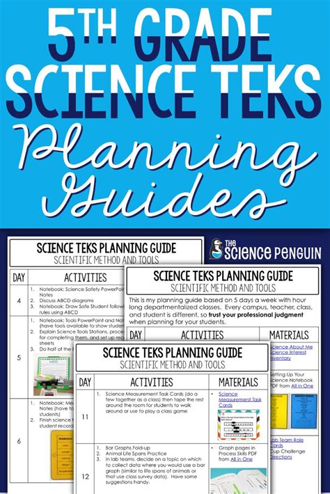 Free 5th Grade Science Teks Planning Guide 5th Grade Science Teks - 5th Grade Science Teks