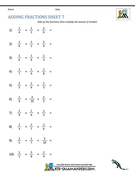 Free 7th Grade Fractions Worksheets Formative Loop 7th Grade Equivalent Fractions Worksheet - 7th Grade Equivalent Fractions Worksheet