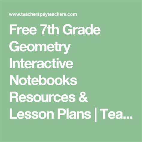 Free 7th Grade Geometry Interactive Notebooks Tpt Geometry 7th Grade Practice - Geometry 7th Grade Practice
