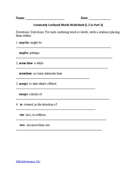 Free 7th Grade Grammar Worksheets Tpt Language Arts 7th Grade Worksheets - Language Arts 7th Grade Worksheets