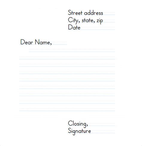 Free 8 Letter Format For Kids In Pdf Writing A Letter For Kids - Writing A Letter For Kids