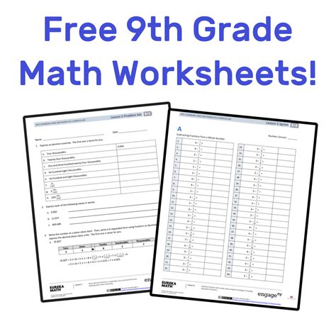 Free 9th Grade Math Worksheets Tpt Math Worksheets 9th Grade - Math Worksheets 9th Grade