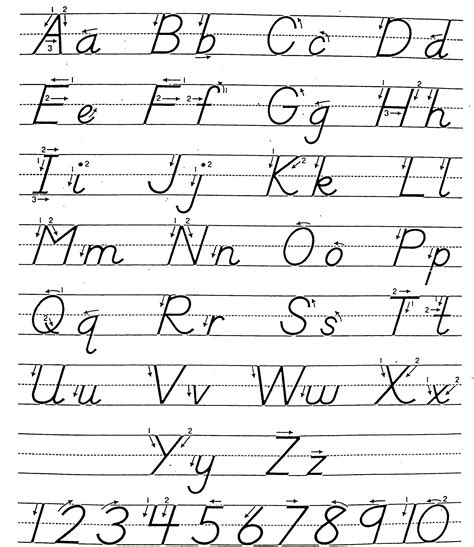Free A Z Capital Cursive Handwriting Worksheets A To Z In Cursive Writing - A To Z In Cursive Writing