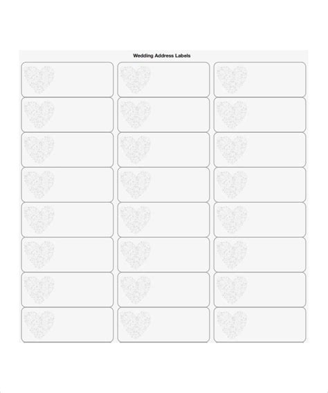 Free Address Label Templates Printable