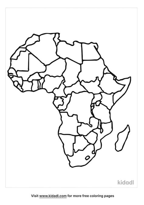 Free Africa Continent Coloring Page Kidadl Africa Continent Coloring Page - Africa Continent Coloring Page