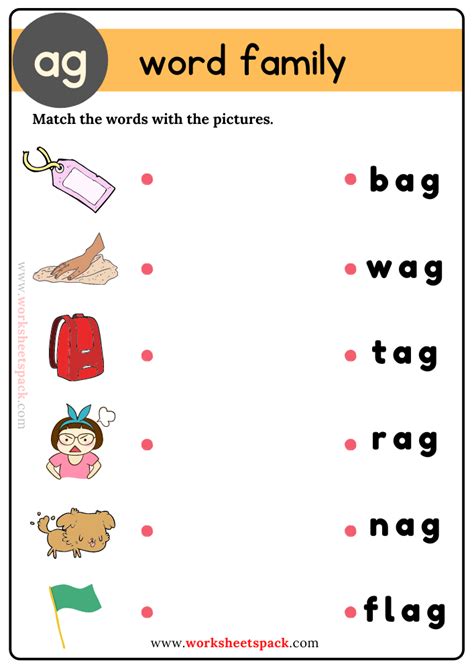 Free Ag Word Family Picture Match Myteachingstation Com Ag Words 3 Letters With Pictures - Ag Words 3 Letters With Pictures