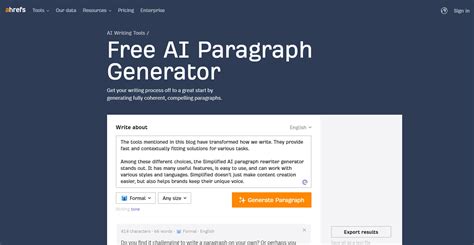 Free Ai Paragraph Generator Ahrefs Paragraph Writing For Grade 1 - Paragraph Writing For Grade 1