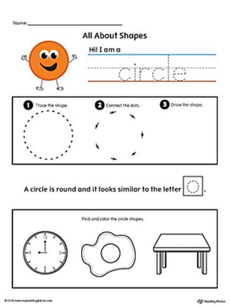 Free All About Circle Shapes Myteachingstation Com Circle Worksheet Preschool  - Circle Worksheet Preschool;