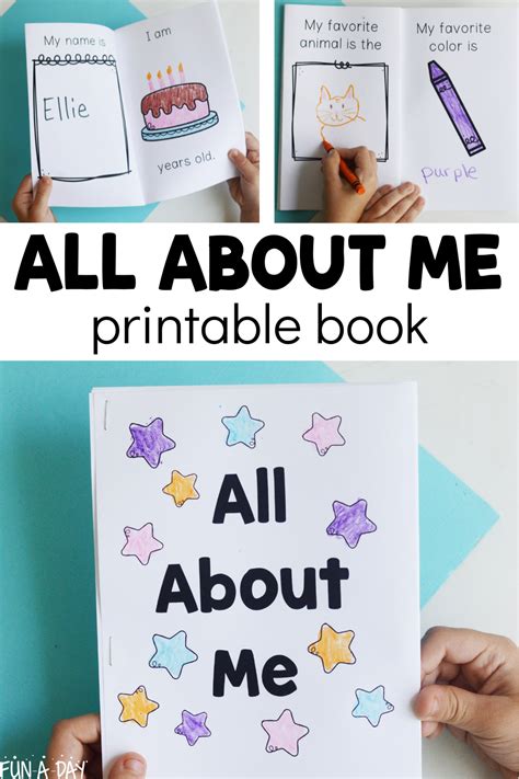 Free All About Me Printable Book Fun A Preschool Printable Books For Kindergarten - Preschool Printable Books For Kindergarten