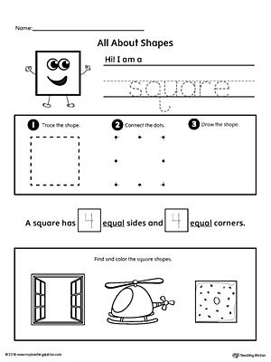 Free All About Square Shapes Myteachingstation Com  Preschool Worksheet Squares - [preschool Worksheet Squares