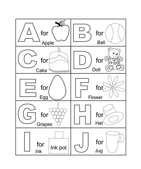 Free Alphabet Printable Abc Coloring Worksheet Pages For Coloring Abc Worksheet Kindergarten - Coloring Abc Worksheet Kindergarten
