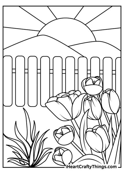 Free Amp Easy To Print Garden Coloring Pages Garden Pictures For Coloring - Garden Pictures For Coloring