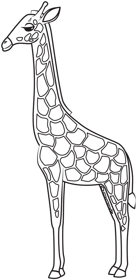 Free Amp Easy To Print Giraffe Coloring Pages Printable Giraffe Coloring Pages - Printable Giraffe Coloring Pages