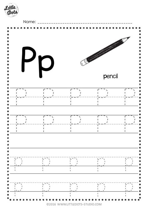 Free Amp Fun Letter P Tracing Worksheets Easy Letter P Worksheet - Letter P Worksheet