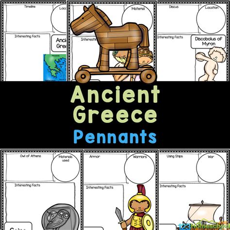 Free Ancient Greek Civilization Printable Pennants Or Worksheets Ancient Greece Worksheet - Ancient Greece Worksheet