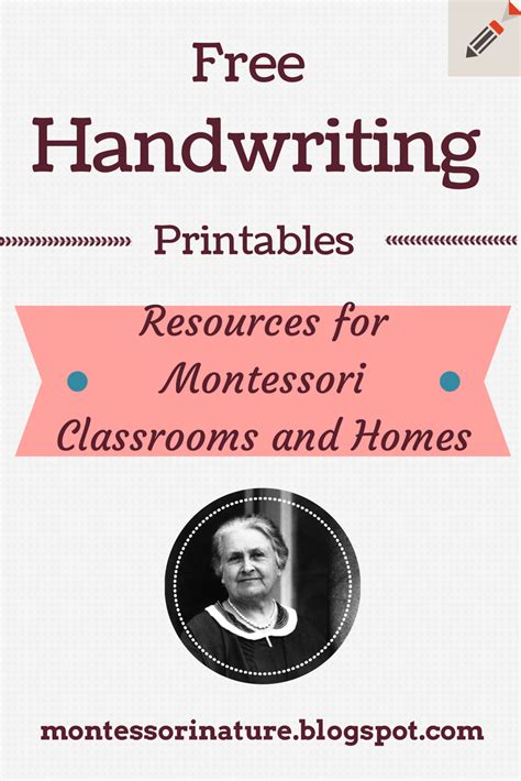 Free And Paid Handwriting Printables And Learning To Montessori Writing Activities - Montessori Writing Activities