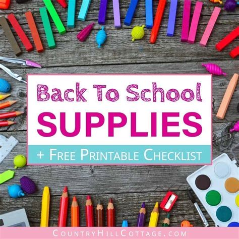 Free Back To School Supplies Guide For Every 3rd Grade Stuff - 3rd Grade Stuff